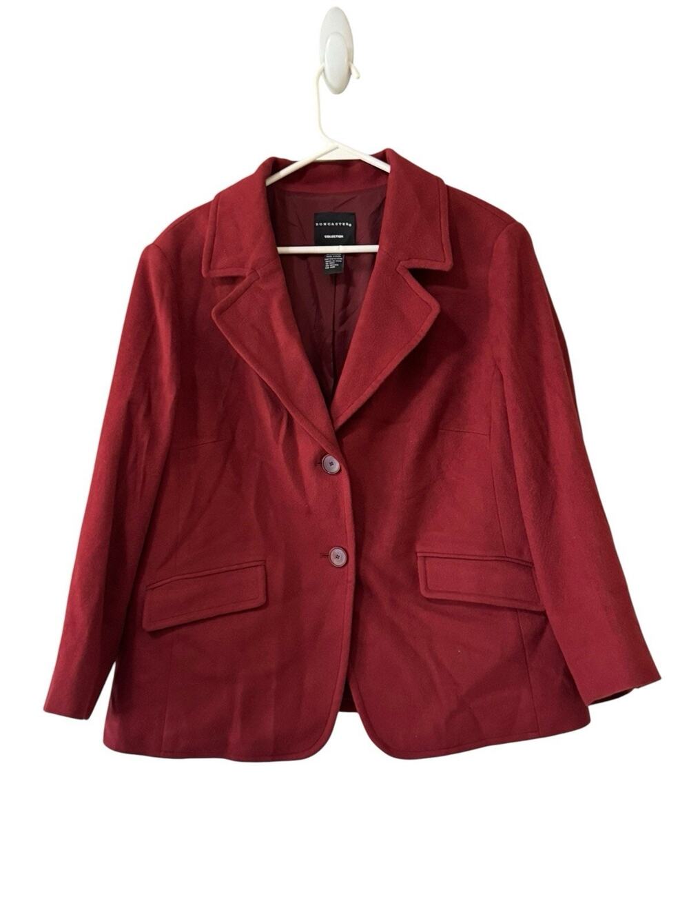 Doncaster Collection Jacket Blazer Women Size Measured Cashmere Wool Career City